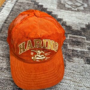 MAD Engine x Keith Haring Orange Cap with Bold Logo